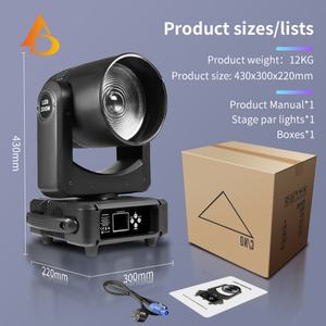 AICPOSE Luces Móviles de Escenario de 150W para DJ, Fiestas, Discotecas, Bodas, Iluminación DMX512, Foco Móvil con Zoom - Product Image 4