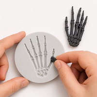 Moule en silicone citrouille d'Halloween pour fondant, qualité alimentaire, sans BPA, antiadhésif, compatible lave-vaisselle, outil professionnel de décoration de gâteaux DIY