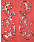 Wrought <strong>Iron</strong> Decorate <strong>Rosette</strong> Panels for Window Railing or Fence Gate Decoration Ornament - Product Image 4
