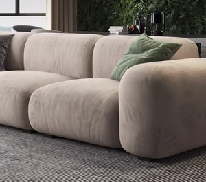 Canapé modulaire en velours nordique de luxe FYZK en forme de L, canapé combiné 3 places, ensemble de canapés modernes pour <span class=keywords><strong>salon</strong></span>, meubles pour l'intérieur de la maison, OEM - Product Image 4