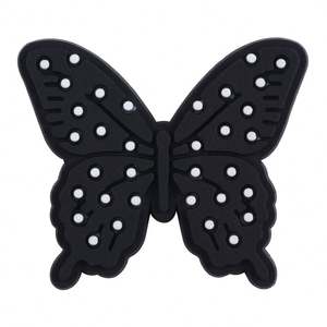 Breloques papillon en PVC mignonnes et très vendues pour la décoration <span class=keywords><strong>de</strong></span> <span class=keywords><strong>chaussures</strong></span>, en caoutchouc - Product Image 6