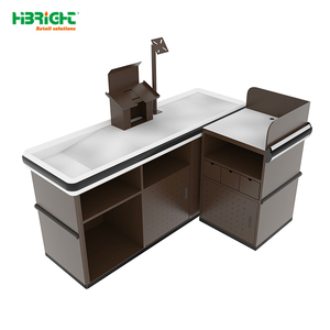 بسيطة ومريحة سوبر ماركت الخروج عداد النقدية مع الحزام الناقل للبيع - Product Image 3