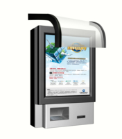 Kiosque de paiement de lavage de voiture en libre-service à écran tactile de 19 pouces avec fonction SDK d'imprimante de reçus Pinpad en métal