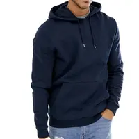 Drawstring hood regular fit mens sportswear custom tall hoodies with fitted trims and pouch pocket over the head style