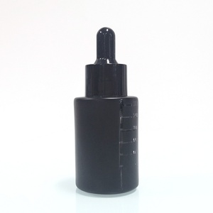 Skin Care 20ml 30ml Black Frosted Glass Cosmetic Serum Dropper <b>Bottles</b> 50ml 100ml Lotion <b>Bottle</b> with Gold Pump Caps - Product Image 5