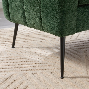 Poltrona da Lettura M Premium <span class=keywords><strong>in</strong></span> Ciniglia, Moderna e Accogliente, con Struttura <span class=keywords><strong>in</strong></span> <span class=keywords><strong>Legno</strong></span> Massello e Gambe <span class=keywords><strong>in</strong></span> Metallo, Produzione di Fabbrica - Product Image 6