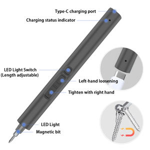 50 en 1 <span class=keywords><strong>sans</strong></span> <span class=keywords><strong>fil</strong></span> magnétique <span class=keywords><strong>Mini</strong></span> stylo électricien puissance précise batterie <span class=keywords><strong>tournevis</strong></span> électricien outil de bricolage impression de Logo personnalisé - Product Image 2