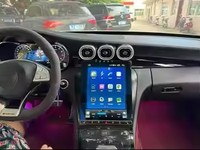 Écran de navigation Android Carplay pour Mercedes Benz Classe C W205 GLC X253 2015-2022, mise à niveau de l'écran LCD du tableau de bord et des aérateurs