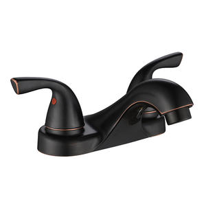 Grifo de latón de lujo Diseño contemporáneo <span class=keywords><strong>2</strong></span> manijas Lavabo de baño Mezclador de agua fría y caliente para uso en la cocina - Product Image 4