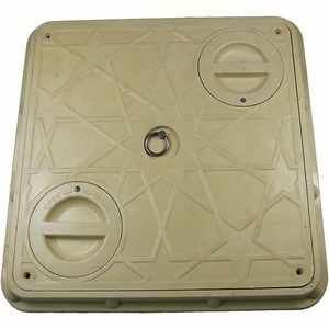 스퀘어 400*400 섬유 유리 FRP 플라스틱 복합 맨홀 커버 프레임 - Product Image 6