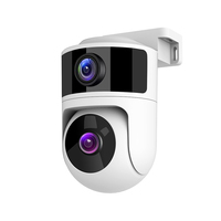 Cámara de Seguridad Inteligente para Exteriores con Doble Lente, IP65 Impermeable, WiFi Tuya, PTZ