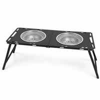 Barbecue au charbon de bois pliable, portable, pour le camping en plein air, le jardin, la terrasse, les pique-niques, la plage, les fêtes et les voyages