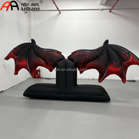 Gargoyle géant gonflable AnHang avec ailes, impression numérique texture pierre, monstre gonflable pour la décoration d'événements scéniques d'Halloween