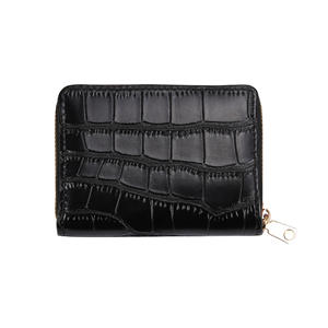 Portefeuille compact pour femme avec texture d'alligator et plusieurs emplacements pour cartes, fabriqué en PVC durable pour les voyages et le <span class=keywords><strong>travail</strong></span> - Product Image 5