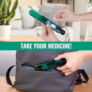 Pastillero de Viaje Ecológico de Plástico, Diseño a Prueba de Fugas, Colores Personalizados, Uso Diario, Elegante, Tamaño de Bolsillo, 3 Compartimentos Divididos - Product Image 3