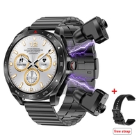 Reloj Inteligente 2 en 1 con Auriculares, Pantalla de 1.52'', Monitor de Presión Arterial y Frecuencia Cardíaca para Android, Modelo T92