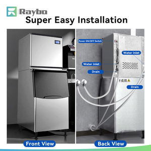 Máquina de Hielo Comercial Automática RAYBO, Productora de Cubos de 500 kg para Negocios, Alta Productividad, Produce hasta 500 kg de Cubos de Hielo Diarios - Product Image 4