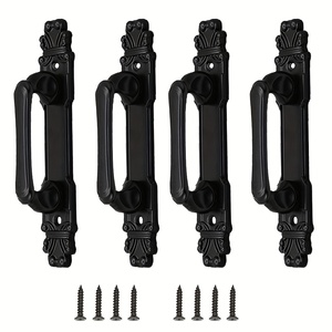 Poignée de porte coulissante noire mate de 6,5 pouces <span class=keywords><strong>en</strong></span> alliage de zinc robuste <span class=keywords><strong>pour</strong></span> <span class=keywords><strong>portail</strong></span> <span class=keywords><strong>coulissant</strong></span>, abri, garage, clôture, placard, salle de pause, quincaillerie - Product Image 1