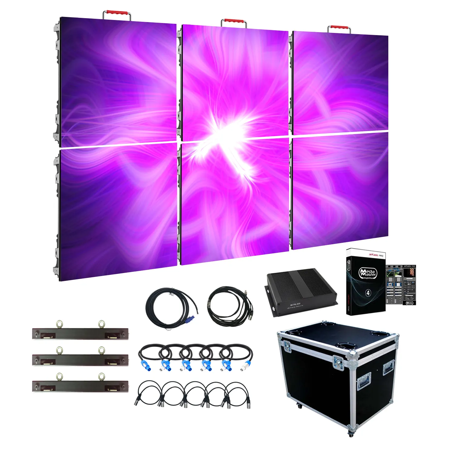 Turnkey Solution Indoor LED Display 3x2 High Definition 2.6mm LED Video Wall Panel Full Complete P3.9 P2.9 P2.6 LED Screen