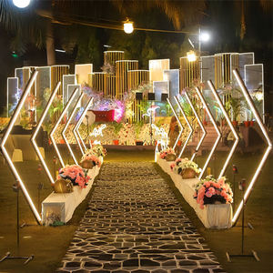 ไฟ LEDA RGB ตกแต่งโครงโลหะเรืองแสง รูปทรงอุโมงค์โค้ง สำหรับงานแต่งงาน ทางเดิน งานกลางแจ้ง ปาร์ตี้ ปรับแต่งได้ - Product Image 2