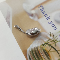En gros Fermoir lingot en argent sterling S925, accessoires de bijouterie pour colliers et bracelets DIY