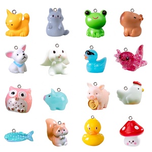 Pendentifs Breloques Animaux Mignons en Résine pour la Fabrication de Bijoux DIY (Boucles d'Oreilles, Colliers, Bracelets), Accessoires de Porte-clés Faits Main, Colgantes - Product Image 1
