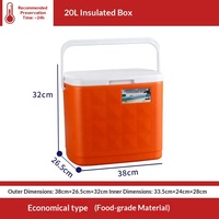 Glacière de camping multi-usages YX-J1-21 10L 20L, sac de pique-nique portable avec poche à glace