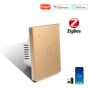 Novo Interruptor de Luz de Toque de Vidro, Interruptor de Parede de Toque Padrão 110 V - 240 V, Placa de Cristal Temperado com Luz de Fundo LED, 1 Gangue 1 Via - Product Image 3