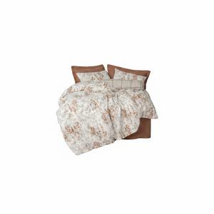 Juego de Funda Nórdica Individual Modelo Cotton Box, Técnica de Tejido Laminado Canela, 4 Piezas, para Cama King, Queen, Twin, Hogar, Dormitorio, Boda, Hospital - Product Image 2