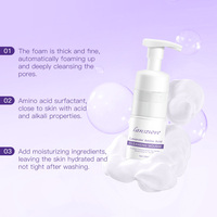 Mousse Nettoyante Bio Éclaircissante à la Lavande et aux Acides Aminés, Personnalisée pour Usines de Soins de la Peau