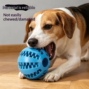 Balle à mâcher pour <span class=keywords><strong>chien</strong></span> en caoutchouc souple de qualité alimentaire, anti-déchirure, <span class=keywords><strong>jouet</strong></span> de dentition et de mastication, réduit les comportements destructeurs des animaux domestiques - Product Image 3