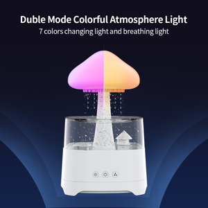 Nuovo design lettore musicale LED luce notturna con 7 colori cangianti rumore bianco pioggia suono umidificatore aroma ultrasuoni diffusore - Product Image 5