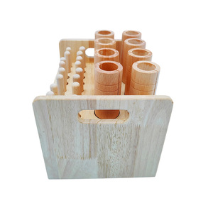 Wholesale <b>Musical</b> <b>Instruments</b> Wooden Double Sound Tube Sets With Storage Box Percussion for Kids Music Teaching AIDS - Product Image 1