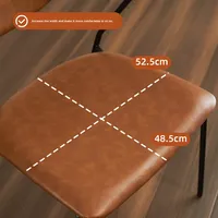 Fauteuil minimaliste moderne italien pour étude à domicile Salle à manger en métal avec dossier en MDF pour café, thé au lait, boutique de chaises rembourrées
