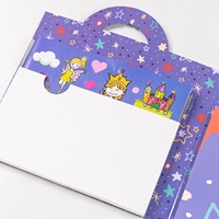 Ensemble d'autocollants et de pochoirs pour enfants personnalisés, livre de coloriage et outils de peinture, jouet interactif