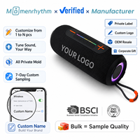 Penjualan Pabrik Hadiah Promosi Lima Speaker Bluetooth Portabel Tahan Air Mini Lampu LED RGB USB AUX DC Terbuat dari Plastik