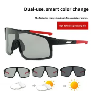 แว่นตาขี่จักรยานโฟโตโครมิกแบบปรับได้แว่นตาป้องกันรังสียูวีสำหรับผู้ชายแว่นกันแดดกีฬากลางแจ้ง - Product Image 2