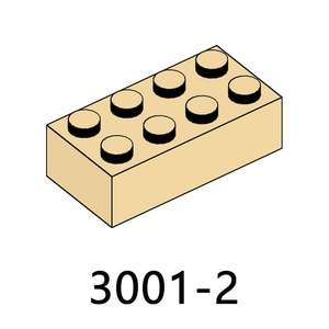 100g/Sacchetto N.3001 Mattoncini 2X4 in 4 <span class=keywords><strong>Colori</strong></span> Diversi, Blocchi da Costruzione in Plastica, Giocattoli Regalo per Bambini - Product Image 3