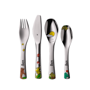 Wmf Children's Cutlery Set Stainless Steel Engraved With <b>Name</b> Bib And Teething <b>Ring</b> - Product Image 2