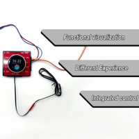 Miroir LED 12V/24V 5A 60W avec bouton tactile rotatif et capteur d'écran, interrupteur intelligent inductif, indice de protection IP27