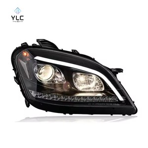 YLC Gruppo Fari Anteriori Compatibile con <span class=keywords><strong>Mercedes</strong></span>-Benz W164 2005-2008 Ml350/500, Luci Diurne LED Modificate con Indicatore di Direzione a Flusso - Product Image 4