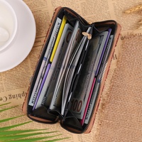 WS93 tas dompet koin wanita desain terbaru saku Vegan kulit gabus cetak mode baru 2025 untuk perempuan