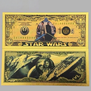 Nuove Banconote STARWARS 2026 - 6 Tipi, Stile Anime, con Rilievo Placcato Oro, da Collezione, Ideali per Regali Aziendali - Product Image 4