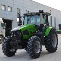 Tracteur agricole 150 ch 4x4 avec cabine climatisée, système hydraulique Huaxia, pour l'agriculture
