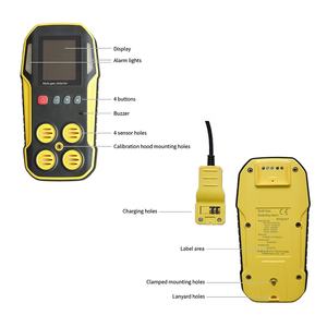 <span class=keywords><strong>Detector</strong></span> de Gás Múltiplo Integrado com Monitor de Qualidade do Ar em Tempo Real e Alarme de Gás - Analisador de Gás 4 em 1 - Product Image 1