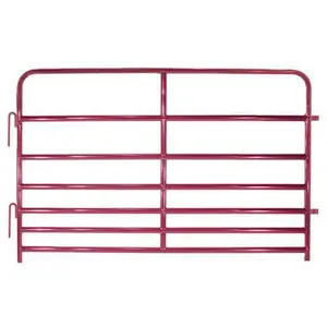 10ft 12ft 14ft mạ kẽm ngựa hàng rào corral tấm chăn nuôi hình bầu dục ống thép Bảng điều chỉnh vòng ống ngựa tấm