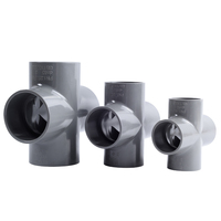 Raccord en plastique PVC UPVC en gros, croisillon à quatre voies pour l'alimentation en eau