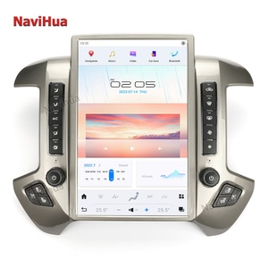 Autoradio Android NAVIHUA avec GPS, navigation, lecteur DVD, style Tesla pour Chevrolet Silverado GMC Sierra 2014-18 - Product Image 2