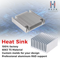Disipador de Calor de Aluminio Extruido Anodizado Personalizado, Disipador de Calor para Chip IC PCB, Extrusión de Aluminio