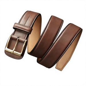 Cinturón de Cuero de Búfalo Vintage de Primera Calidad Original para Hombre, Estilo Real, Diseño Tallado a Mano, Hebilla Cuadrada de Acero Elegante de 3.8CM B S - Product Image 4